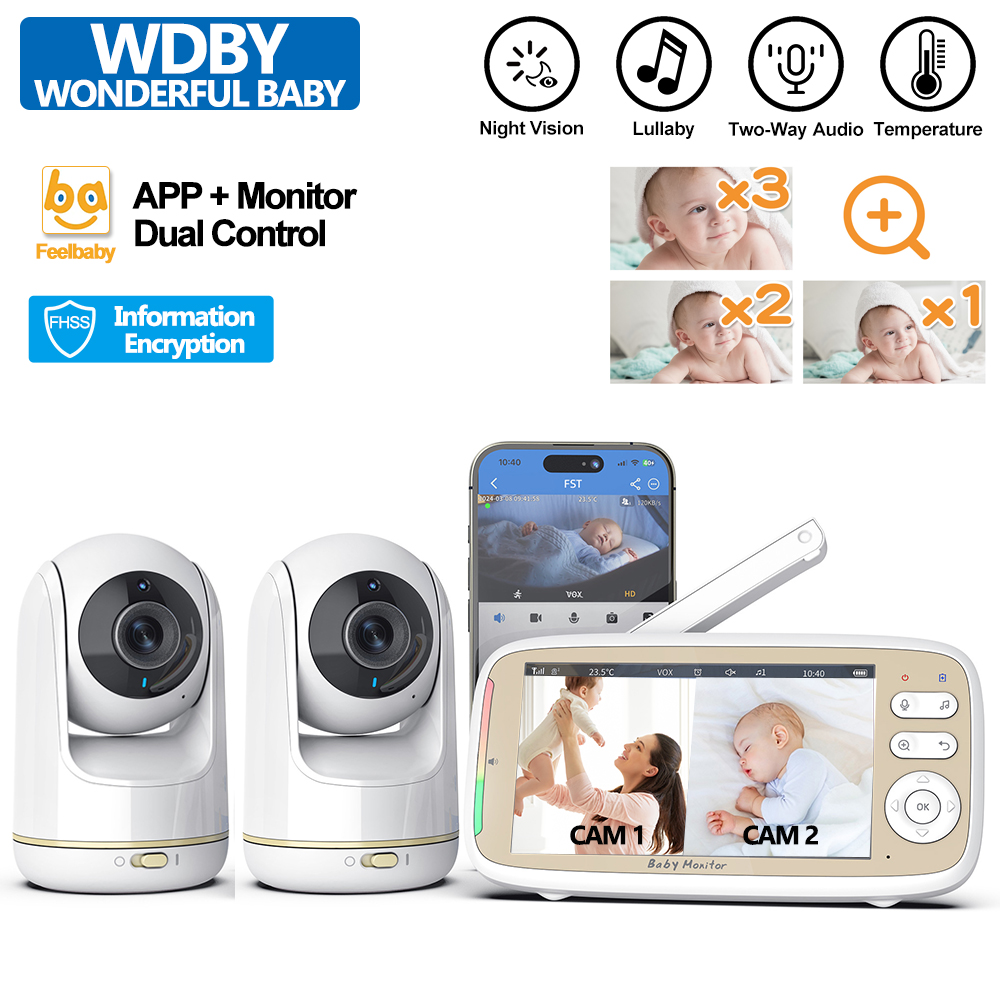 Home Cinema Wireless - VB803 PRO Monitor Bayi dengan 2