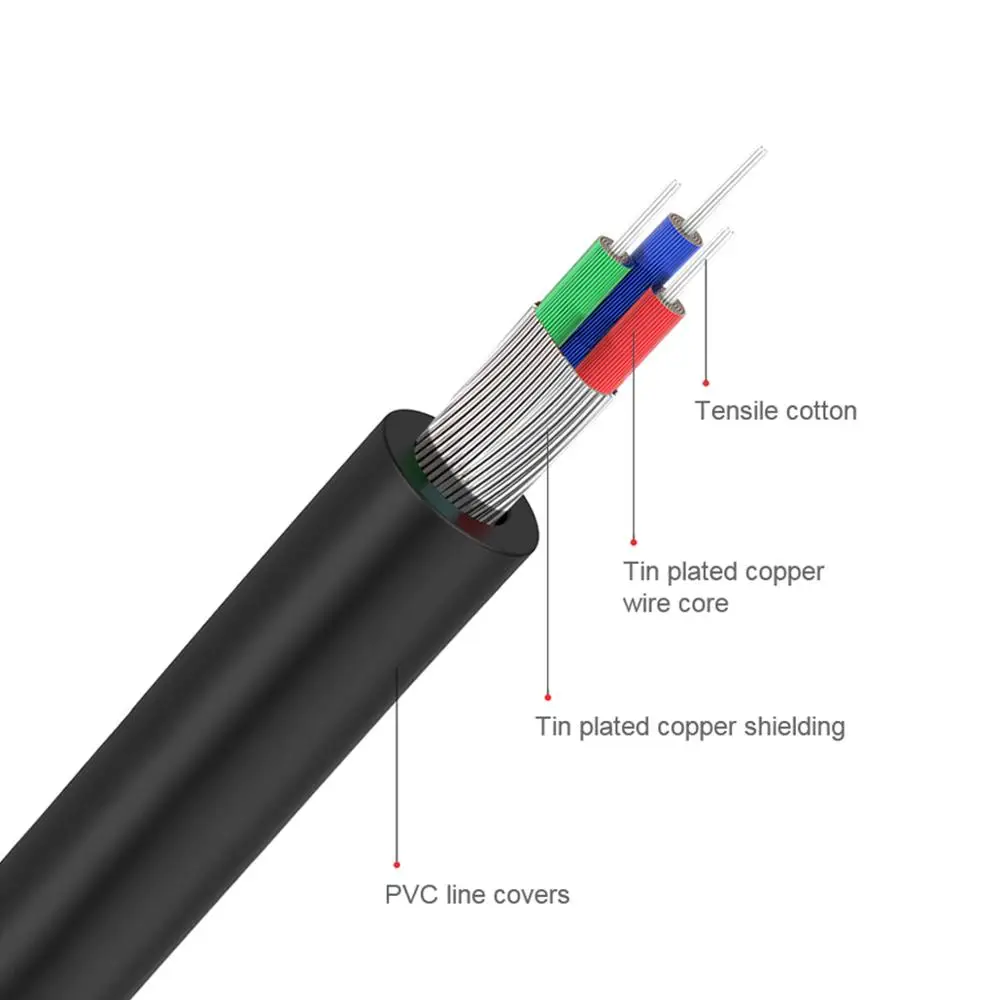 Kabel RCA QGeeM 2RCA ke 3.5mm, - Home Cinema Tv ulasan dan harga