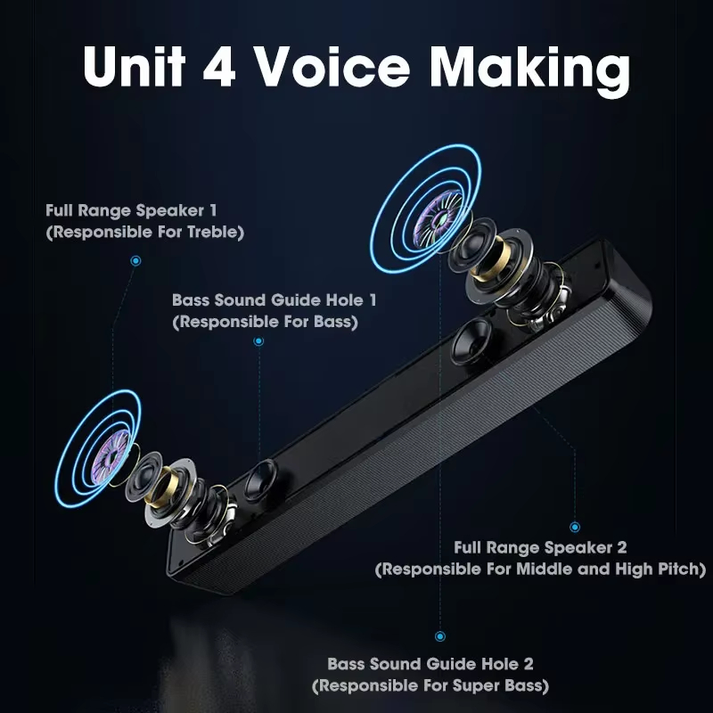 Soundbar Bluetooth untuk TV, K - Home Cinema Wireless ulasan dan harga